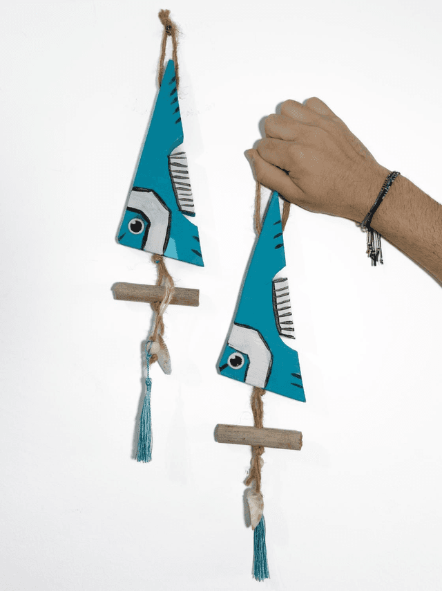 Poisson bleu turquoise
