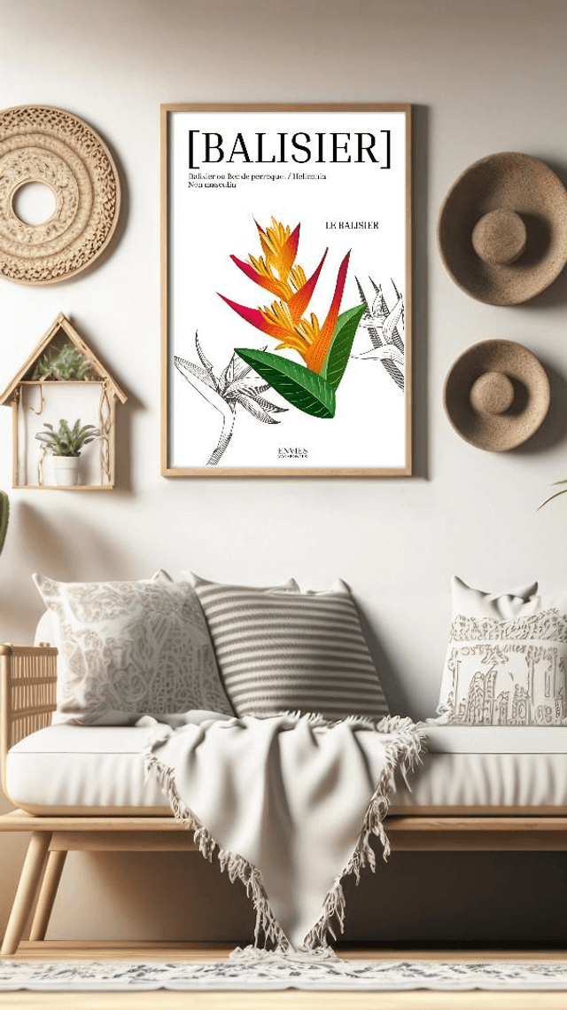 FLEUR DE BALISIER Affiche décorative